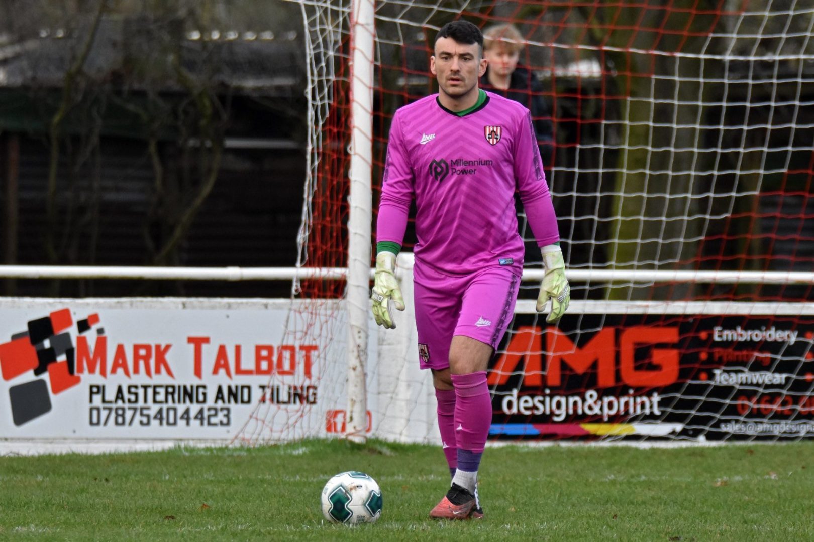 Robert Dean in goal for Guisborough Town