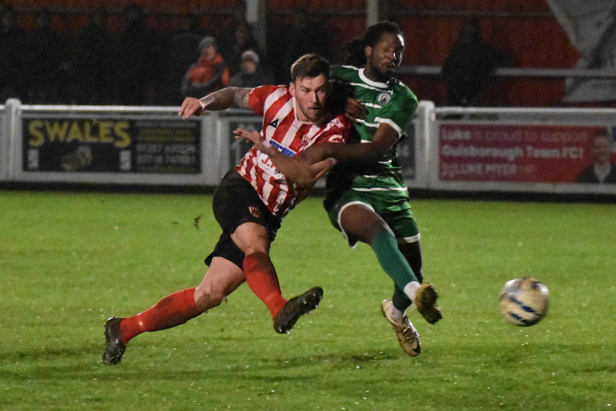 Kurtis Howes get a shot off.