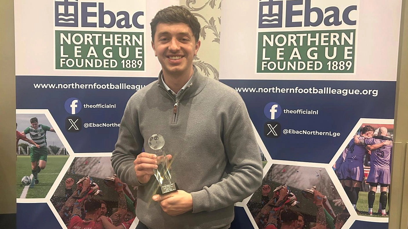 James Frazer - who capped a great season with the Managers, Players and Supporters Player of the Year awards at our own presentation night recently - wins another individual award after being named the Northern League Division One Player of the Year.