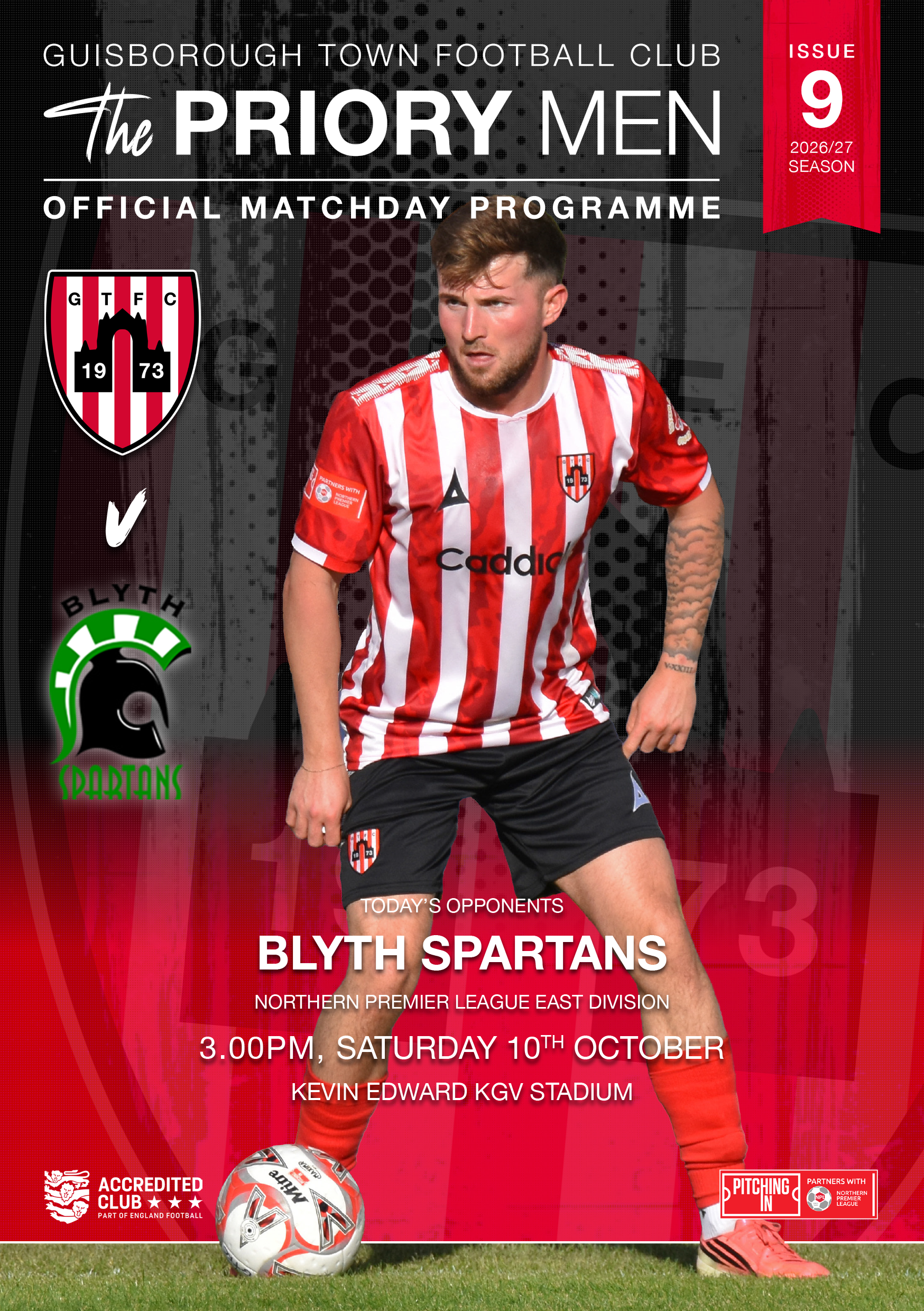 Match Programme – Guisborough Town v Blyth Spartans – 2026/27 Season – Issue 9
